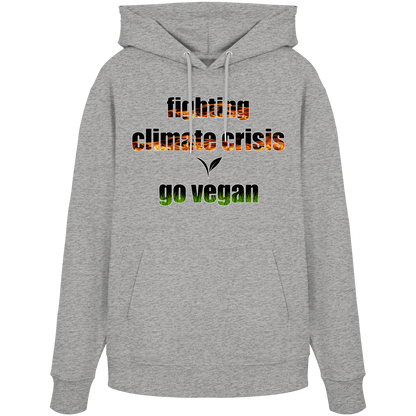 vegwear "fighting climate cirsis" - Bio Hoodie / Kapuzenpulli, vegan & klimafreundlich