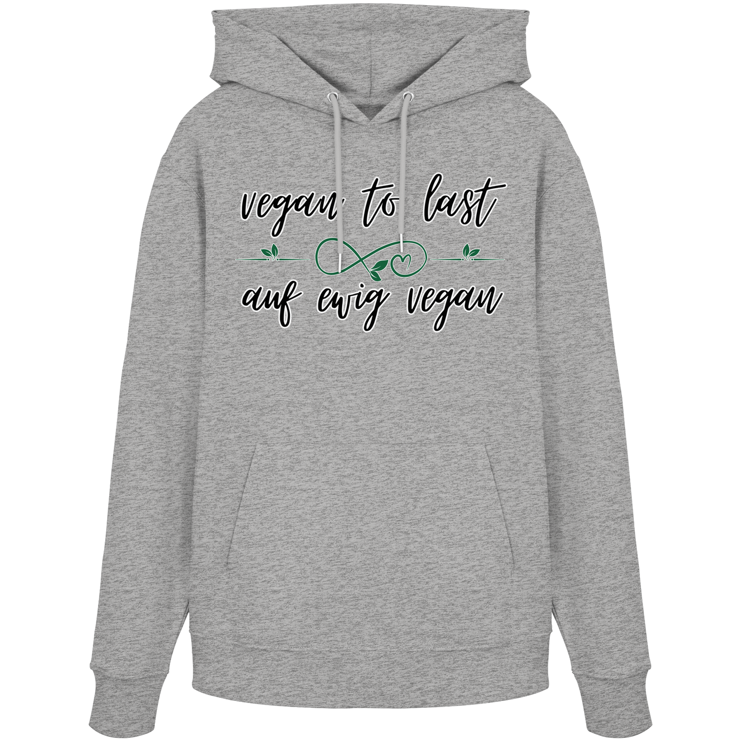vegwear "vegan to last" - unisex Hoodie / Kapuzenpulli, bio, vegan