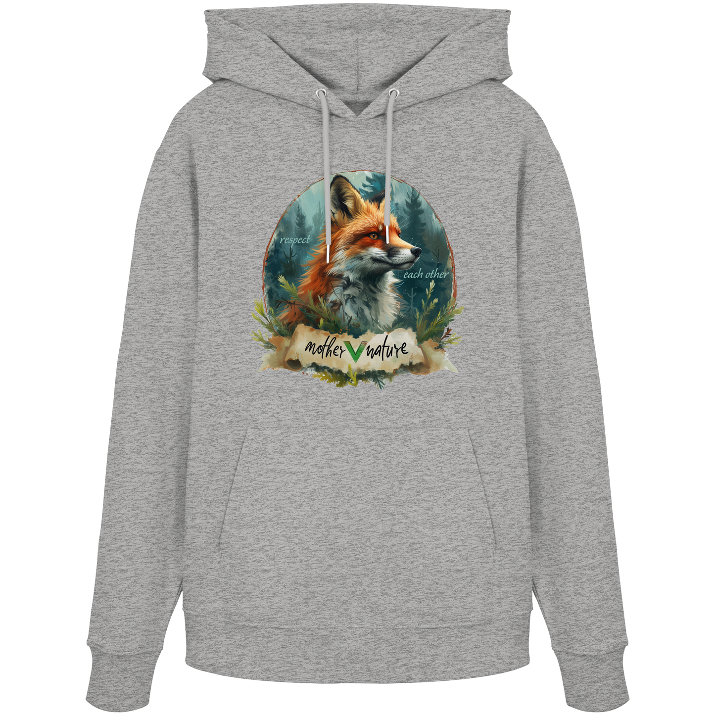 vegwear" respect each other" - unisex Hoodie / Kapuzenpulli, vegan, bio