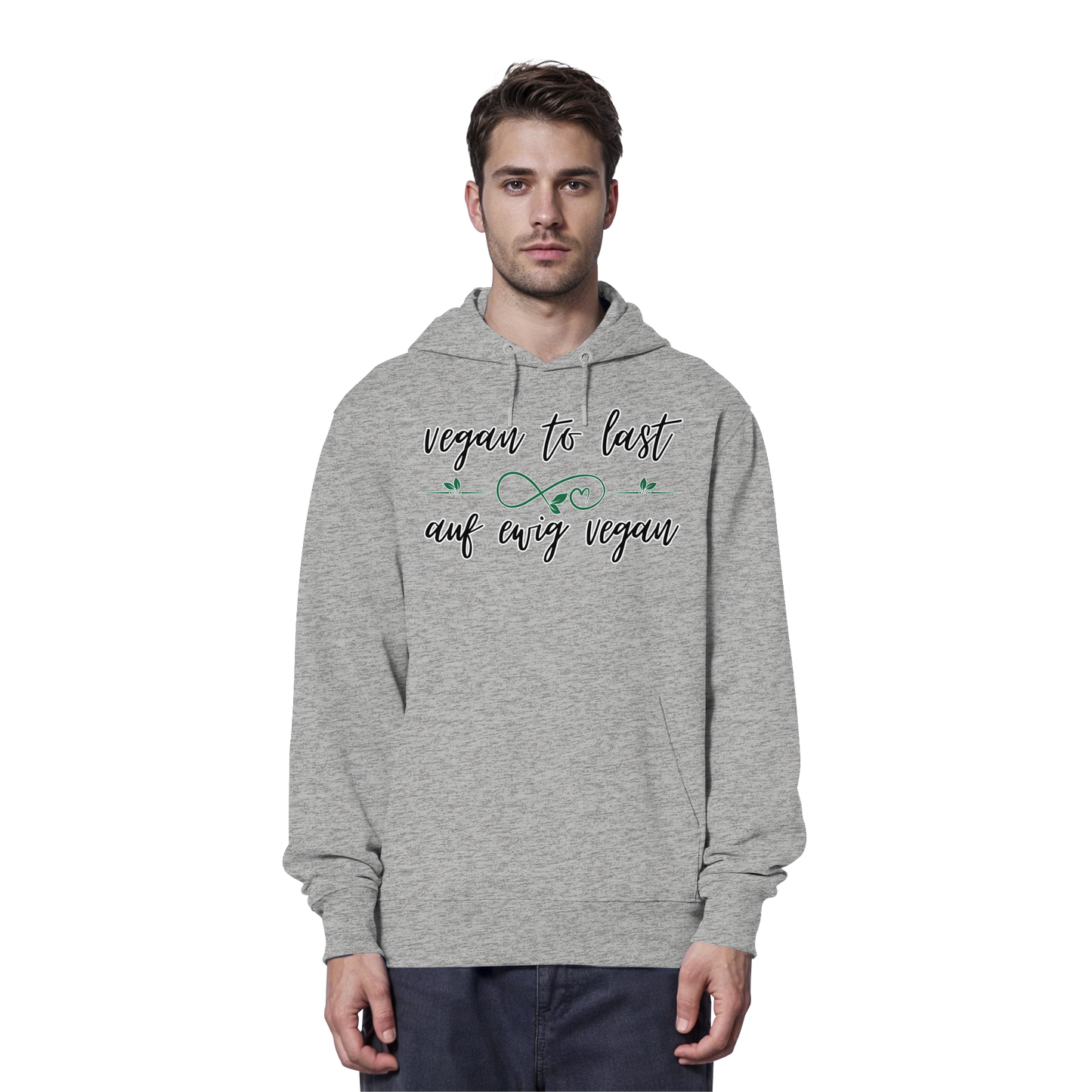 vegwear "vegan to last" - unisex Hoodie / Kapuzenpulli, bio, vegan