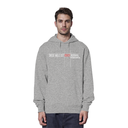 vegwear "Diese Welt ist nicht normal" -unisex Bio Hoodie / Kapuzenpulli