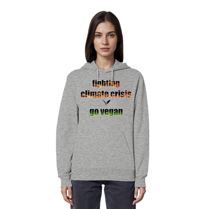 vegwear "fighting climate cirsis" - Bio Hoodie / Kapuzenpulli, vegan & klimafreundlich