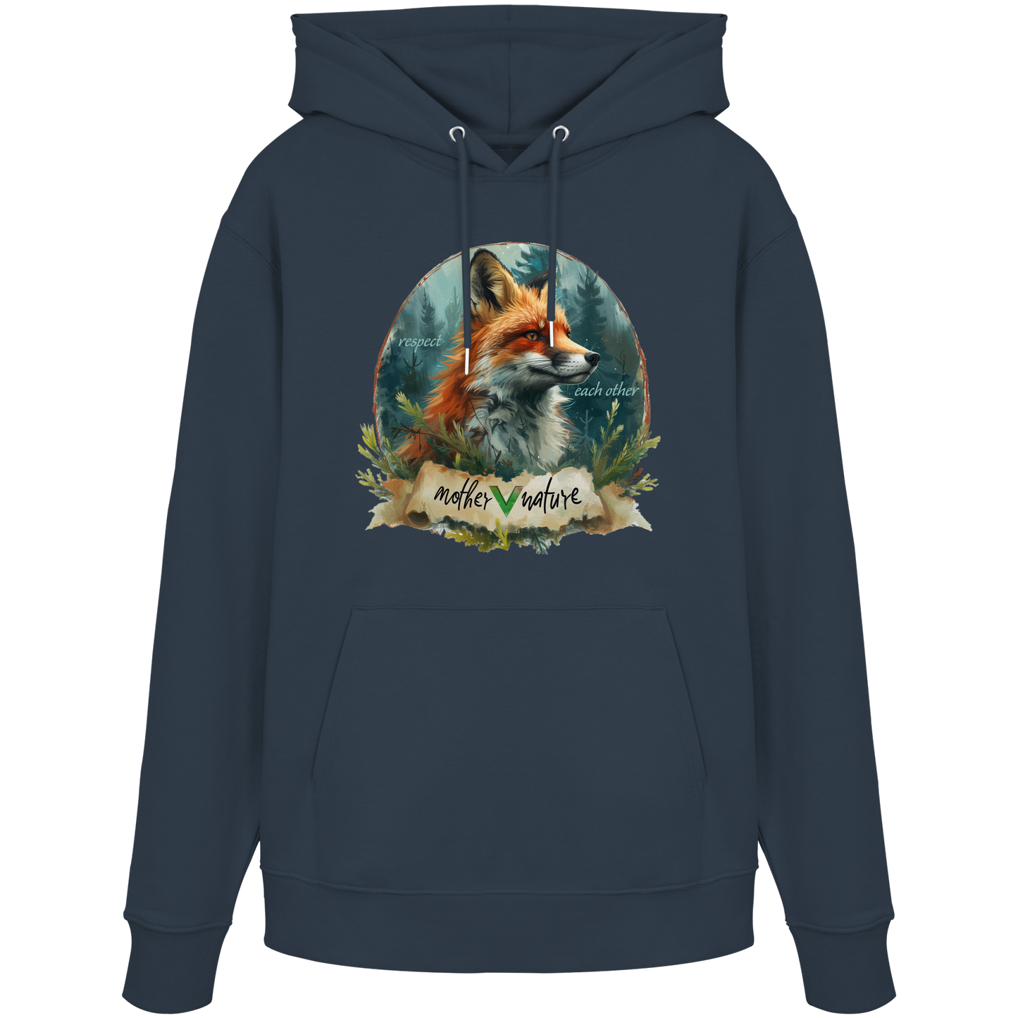 vegwear" respect each other" - unisex Hoodie / Kapuzenpulli, vegan, bio