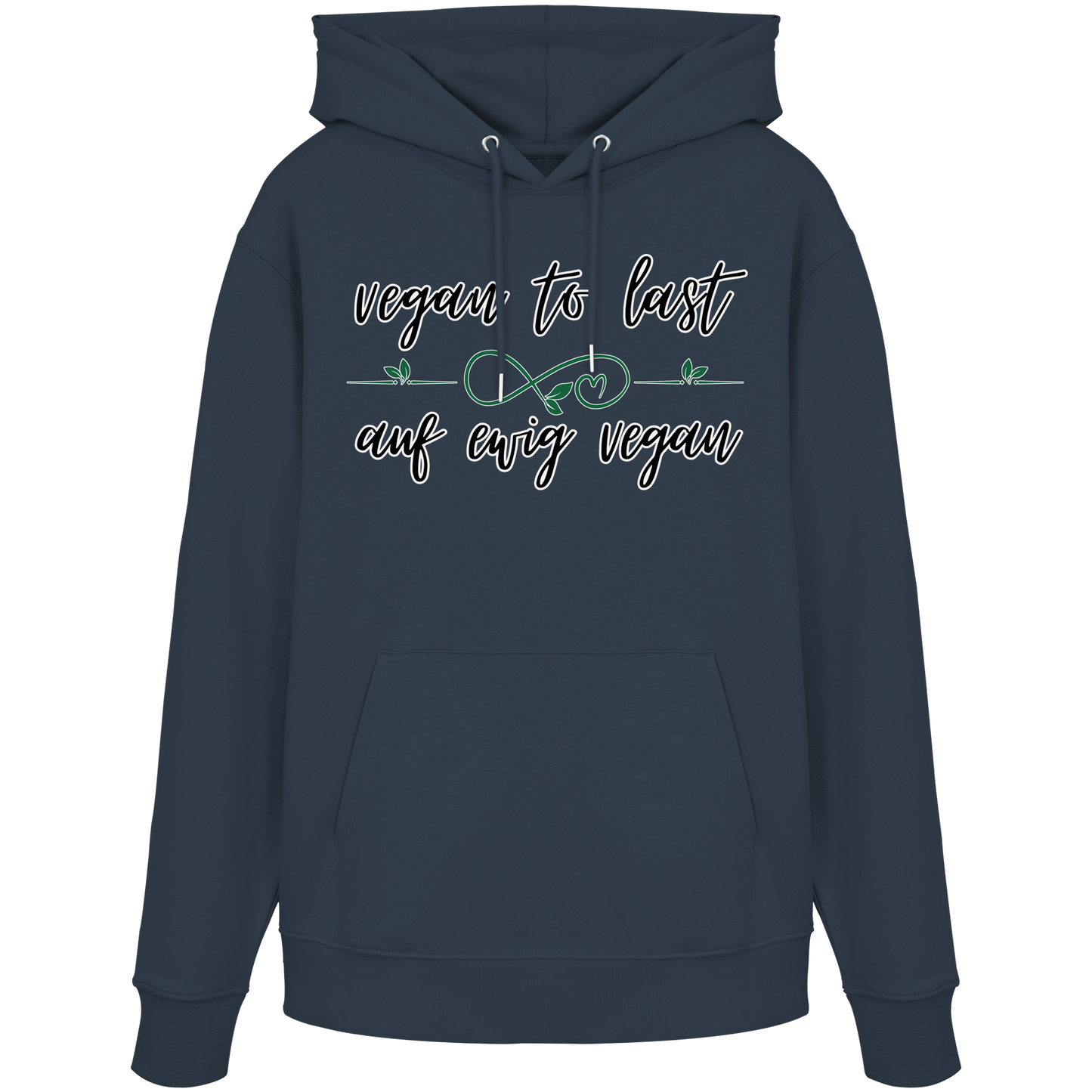 vegwear "vegan to last" - unisex Hoodie / Kapuzenpulli, bio, vegan