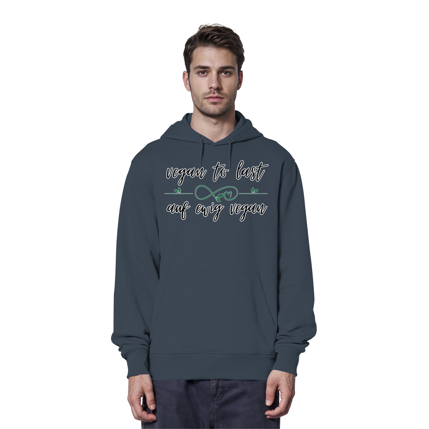 vegwear "vegan to last" - unisex Hoodie / Kapuzenpulli, bio, vegan