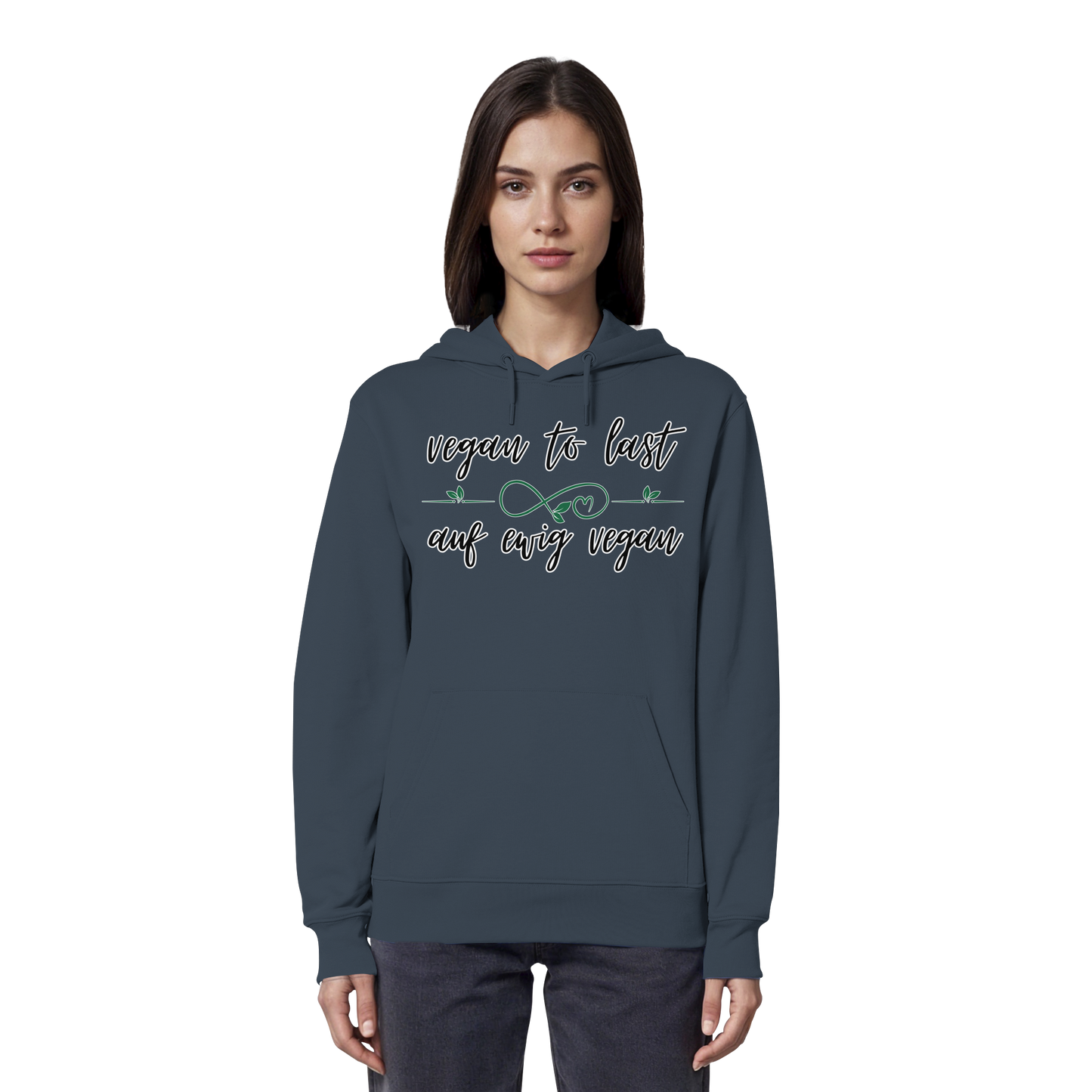 vegwear "vegan to last" - unisex Hoodie / Kapuzenpulli, bio, vegan
