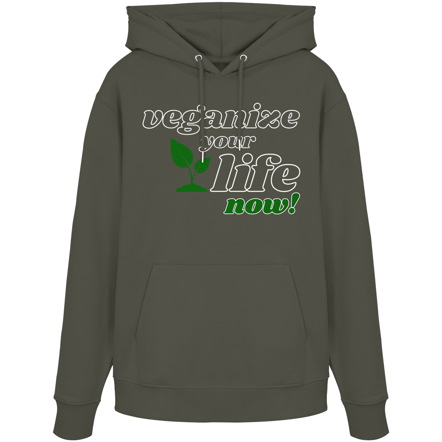 vegwear "veganize your life" - unisex hoodie, organic, vegan, sustainable