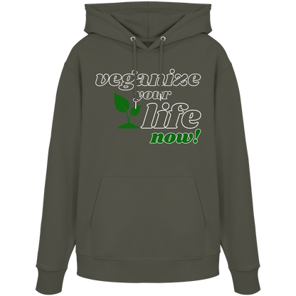 vegwear "veganize your life" - unisex hoodie, organic, vegan, sustainable