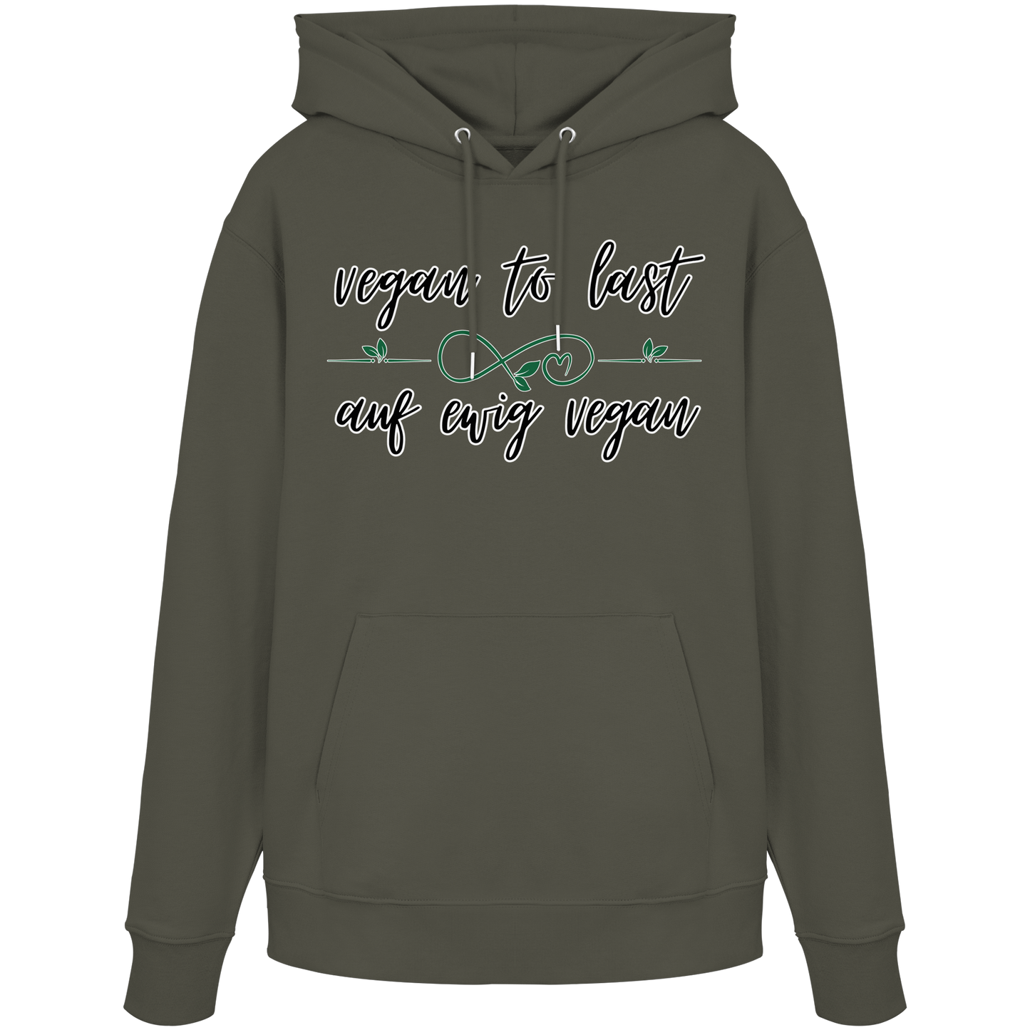 vegwear "vegan to last" - unisex Hoodie / Kapuzenpulli, bio, vegan