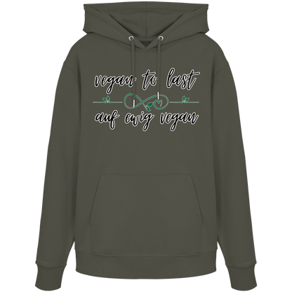 vegwear "vegan to last" - unisex Hoodie / Kapuzenpulli, bio, vegan