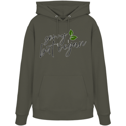 vegwear "sorry but vegan" - unisex hoodie / hoodie, organic, vegan