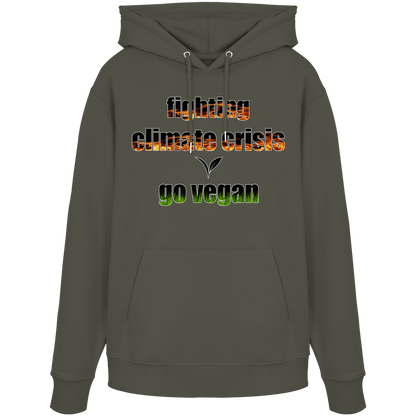 vegwear "fighting climate cirsis" - Bio Hoodie / Kapuzenpulli, vegan & klimafreundlich