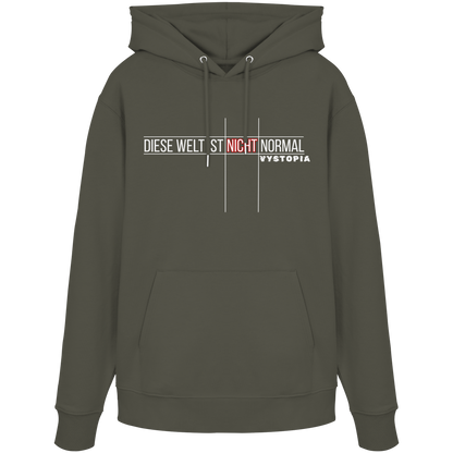 vegwear "Diese Welt ist nicht normal" -unisex Bio Hoodie / Kapuzenpulli