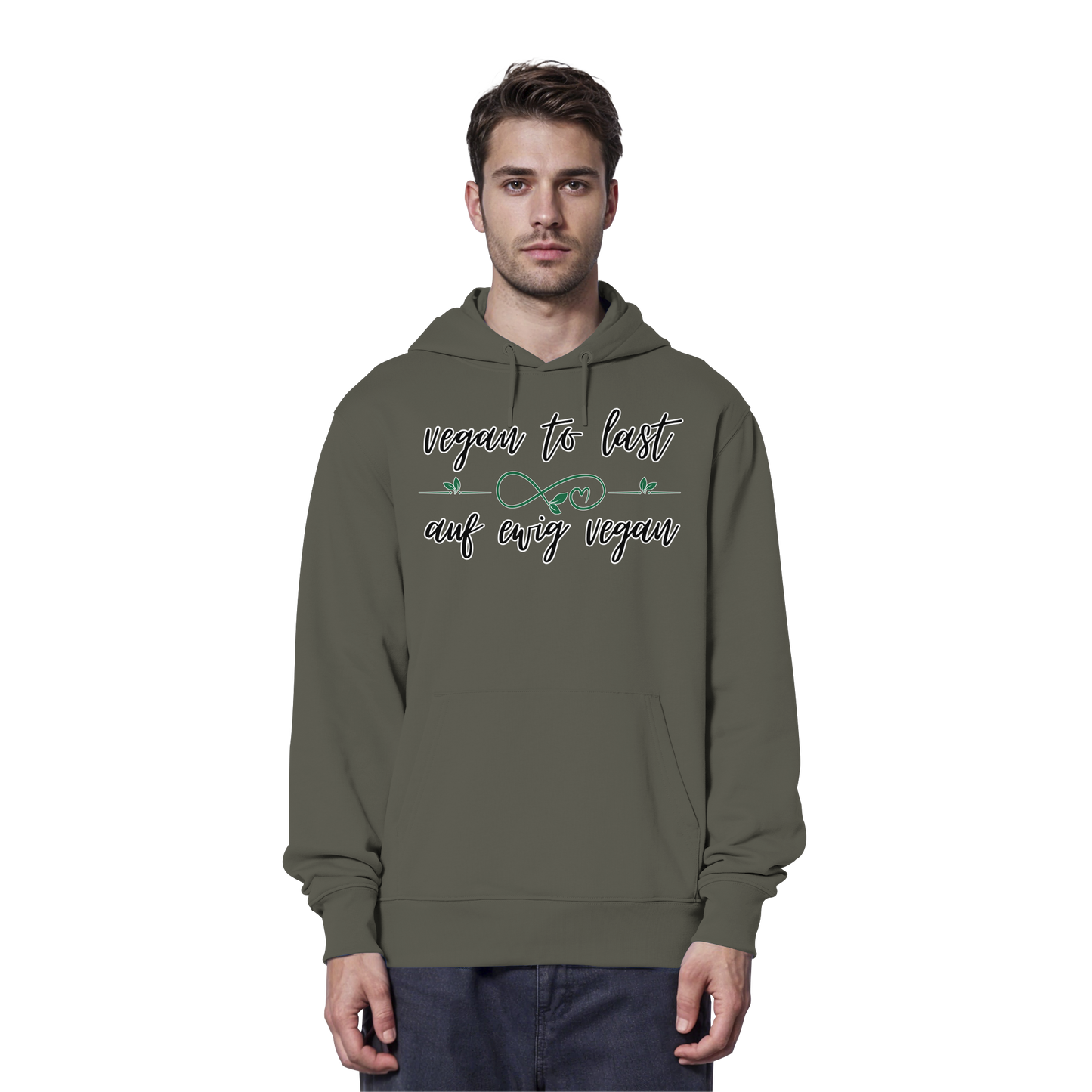 vegwear "vegan to last" - unisex Hoodie / Kapuzenpulli, bio, vegan