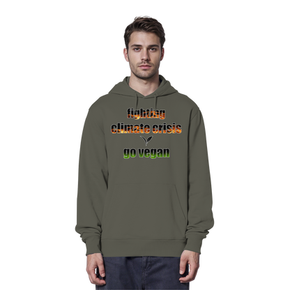 vegwear "fighting climate cirsis" - Bio Hoodie / Kapuzenpulli, vegan & klimafreundlich