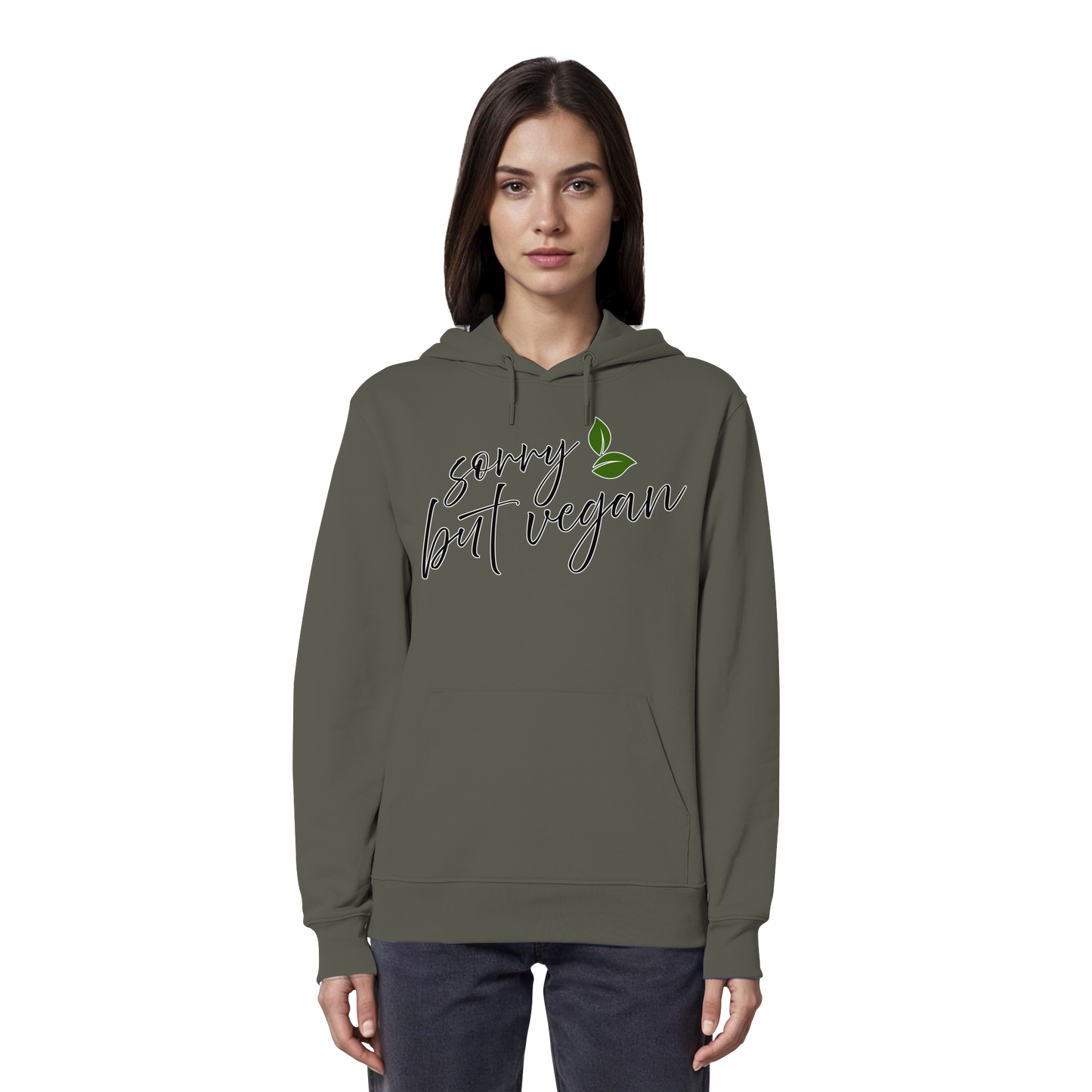 vegwear "sorry but vegan" - unisex hoodie / hoodie, organic, vegan