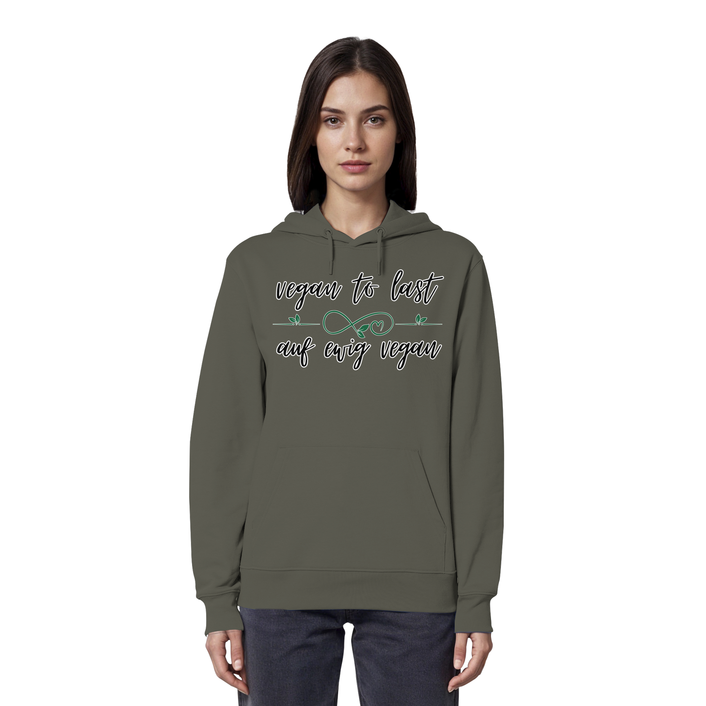 vegwear "vegan to last" - unisex Hoodie / Kapuzenpulli, bio, vegan