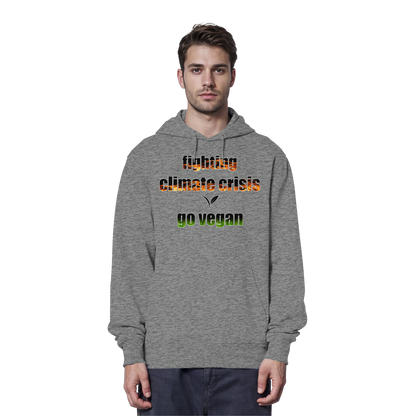 vegwear "fighting climate cirsis" - Bio Hoodie / Kapuzenpulli, vegan & klimafreundlich
