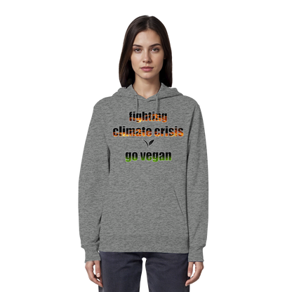 vegwear "fighting climate cirsis" - Bio Hoodie / Kapuzenpulli, vegan & klimafreundlich