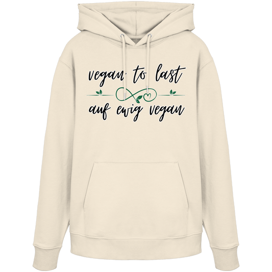 vegwear "vegan to last" - unisex Hoodie / Kapuzenpulli, bio, vegan