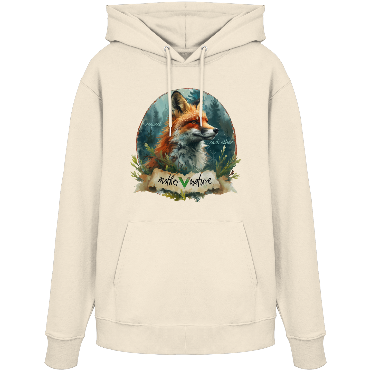 vegwear" respect each other" - unisex Hoodie / Kapuzenpulli, vegan, bio