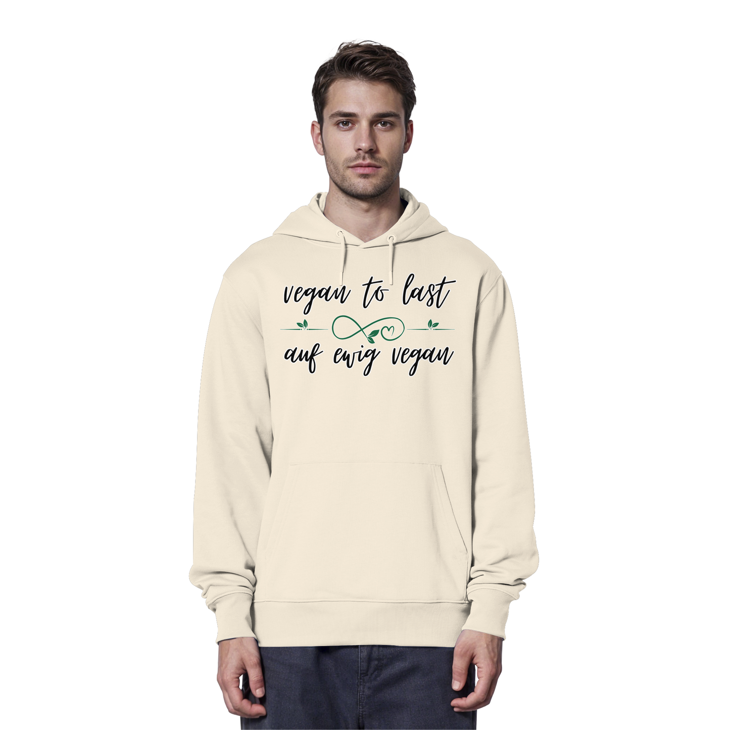 vegwear "vegan to last" - unisex Hoodie / Kapuzenpulli, bio, vegan