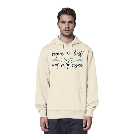 vegwear "vegan to last" - unisex Hoodie / Kapuzenpulli, bio, vegan