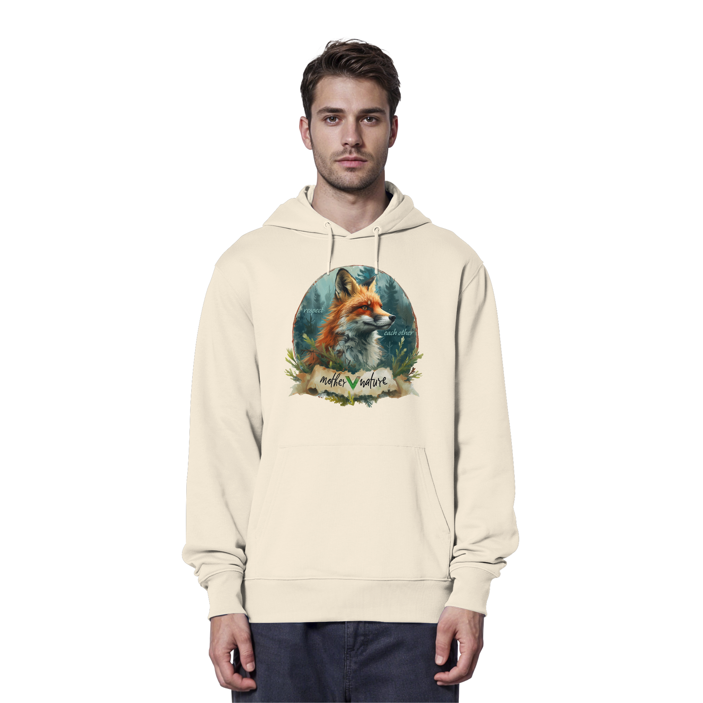 vegwear" respect each other" - unisex Hoodie / Kapuzenpulli, vegan, bio