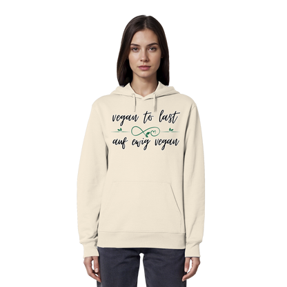 vegwear "vegan to last" - unisex Hoodie / Kapuzenpulli, bio, vegan