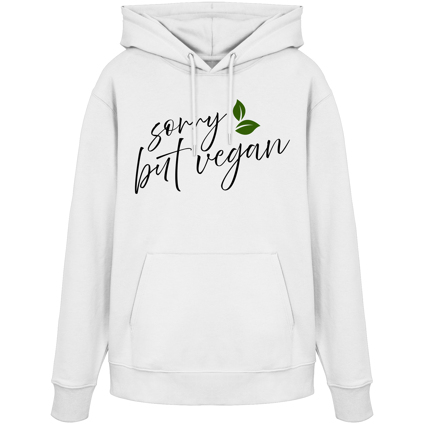 vegwear "sorry but vegan" - unisex hoodie / hoodie, organic, vegan