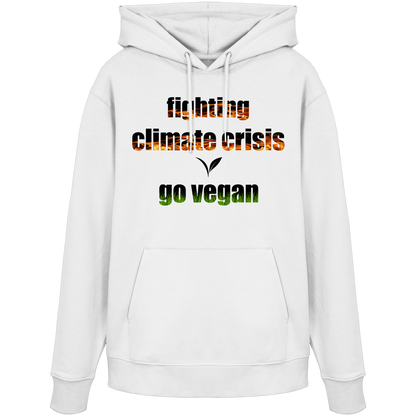 vegwear "fighting climate cirsis" - Bio Hoodie / Kapuzenpulli, vegan & klimafreundlich
