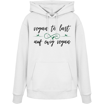 vegwear "vegan to last" - unisex Hoodie / Kapuzenpulli, bio, vegan