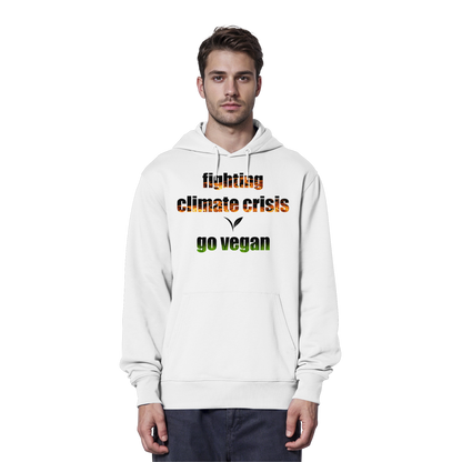 vegwear "fighting climate cirsis" - Bio Hoodie / Kapuzenpulli, vegan & klimafreundlich