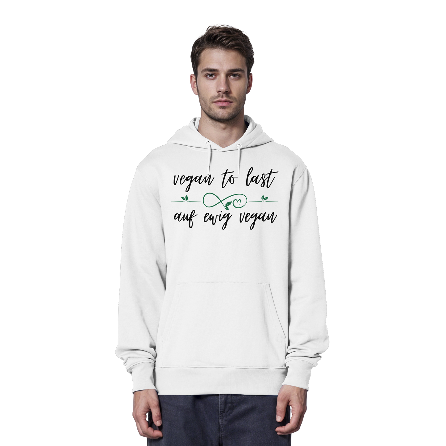 vegwear "vegan to last" - unisex Hoodie / Kapuzenpulli, bio, vegan