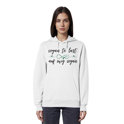vegwear "vegan to last" - unisex Hoodie / Kapuzenpulli, bio, vegan