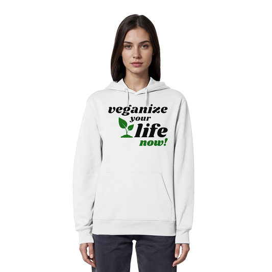 Unisex Bio Hoodie: 'veganize your life' Hoodie | vegwear