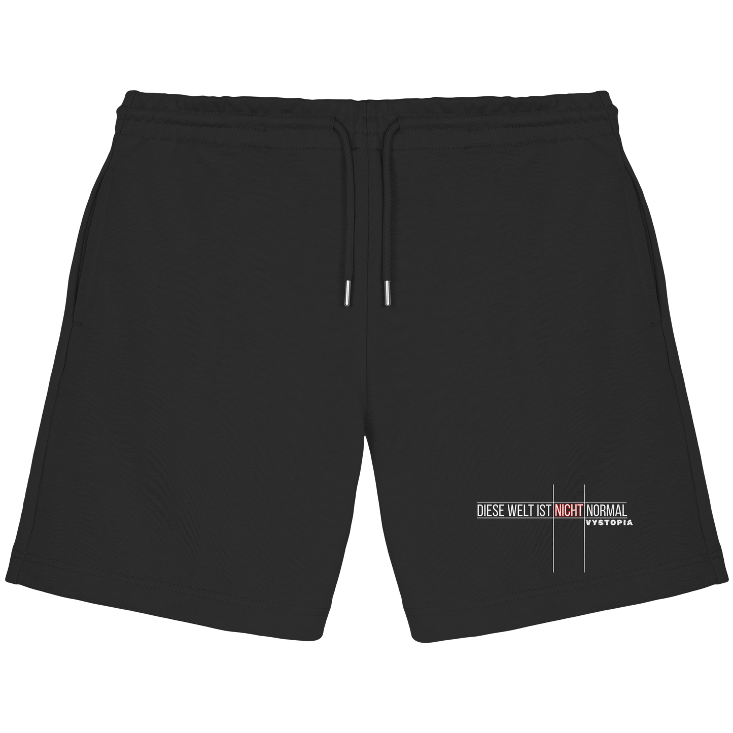 vegwear "Diese Welt ist nicht normal" - unisex Bio Jogger Shorts