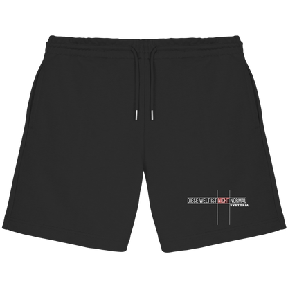 vegwear "Diese Welt ist nicht normal" - unisex Bio Jogger Shorts