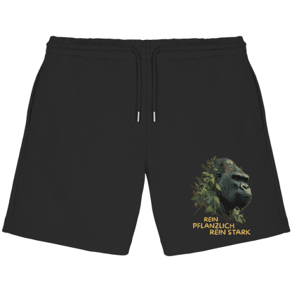 vegwear "Gorilla, rein pflanzlich rein stark" - unisex Jogger Shorts, bio vegan