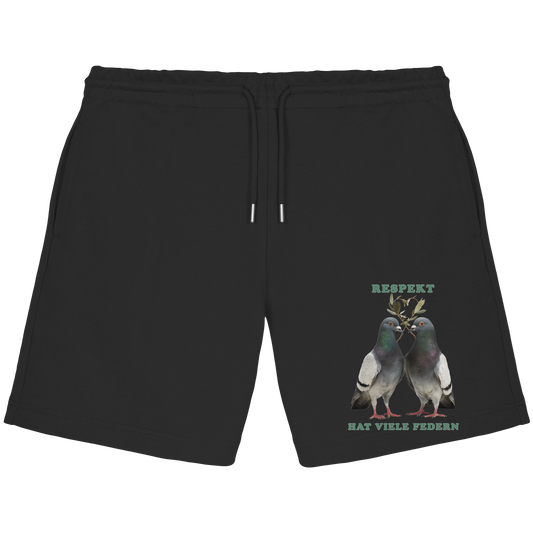 vegwear "Respekt hat viele Federn" - unisex Jogger Shorts