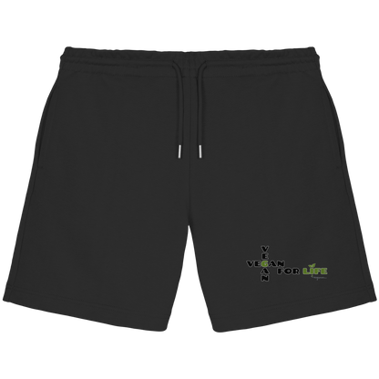 vegwear "vegan for life" - unisex Jogger Shorts, bio vegan fair