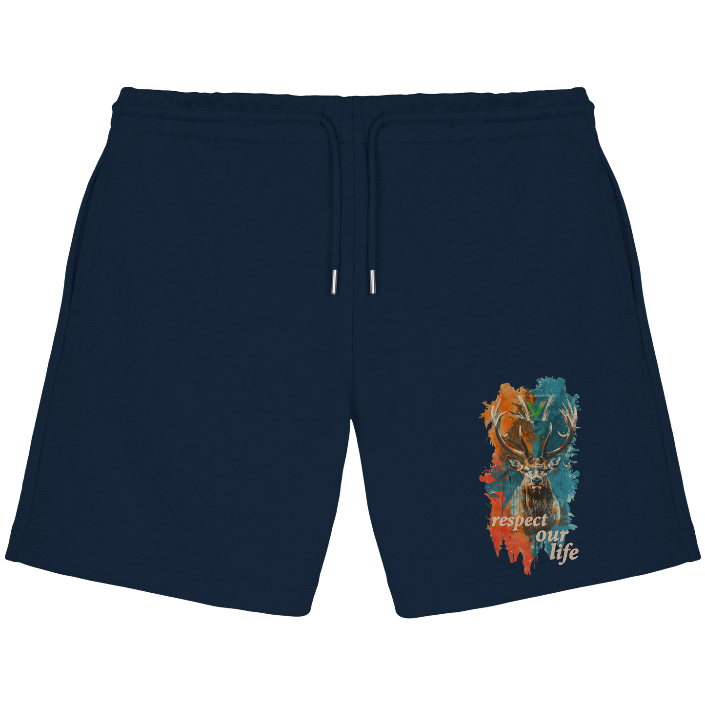 vegwear "respect our life - Hirsch" - unisex Jogger Shorts