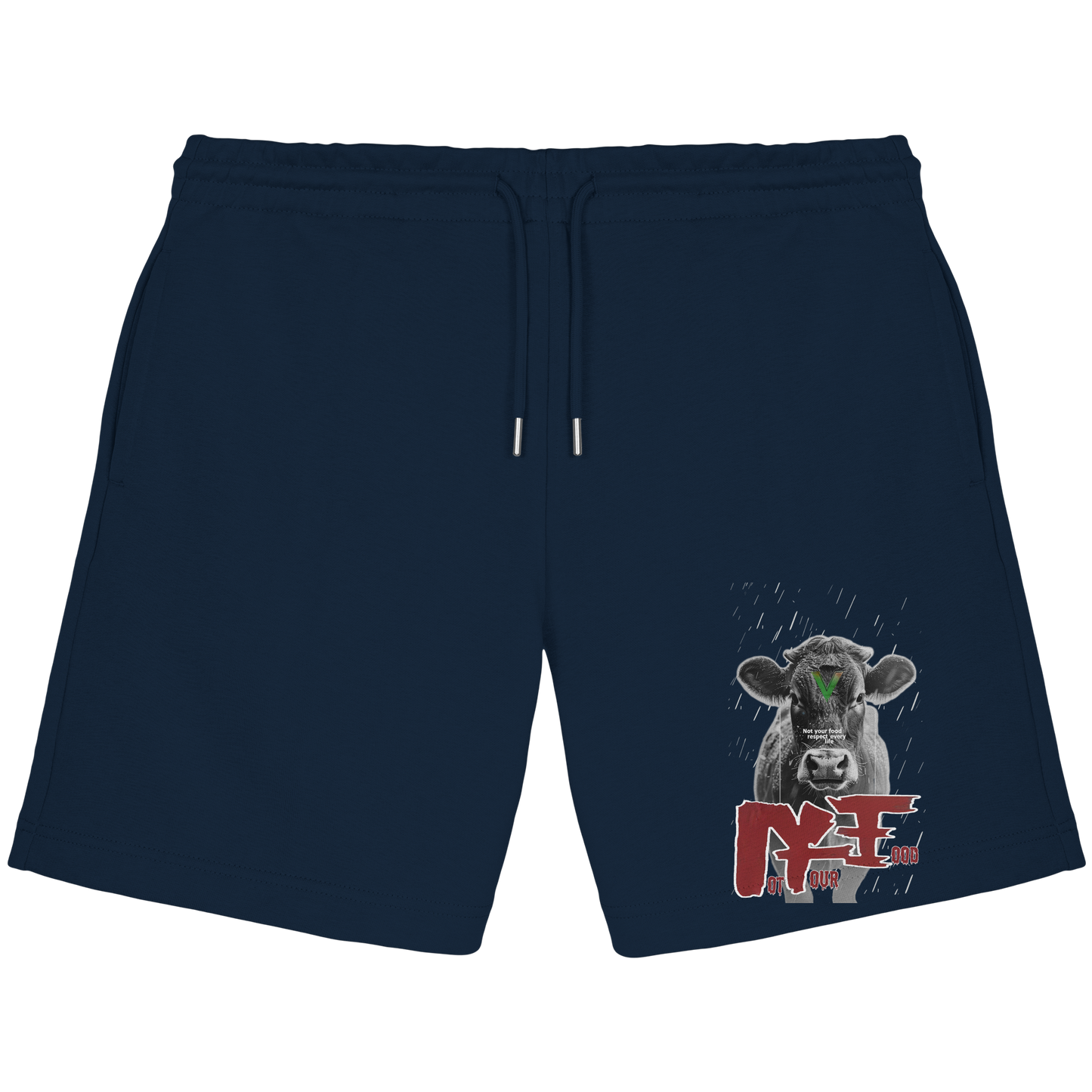 Bio-Baumwolle Jogger Shorts: 'not your food" Shorts' | vegwear