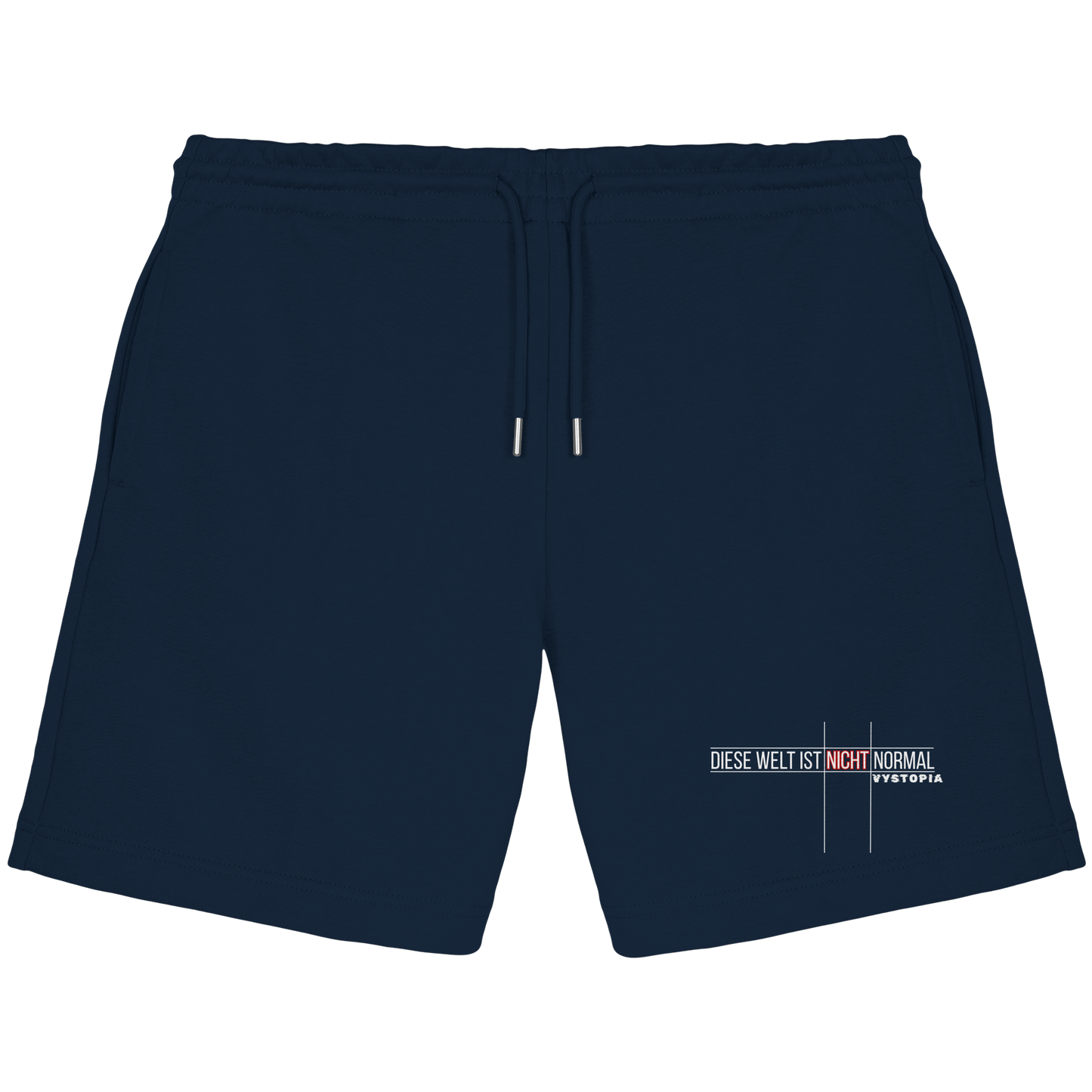 vegwear "Diese Welt ist nicht normal" - unisex Bio Jogger Shorts