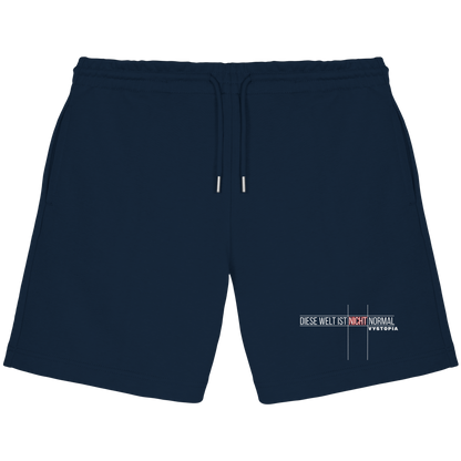 vegwear "Diese Welt ist nicht normal" - unisex Bio Jogger Shorts