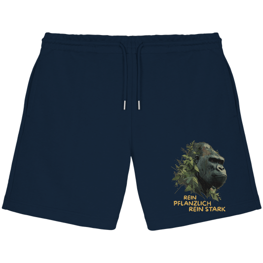 vegwear "Gorilla, rein pflanzlich rein stark" - unisex Jogger Shorts, bio vegan