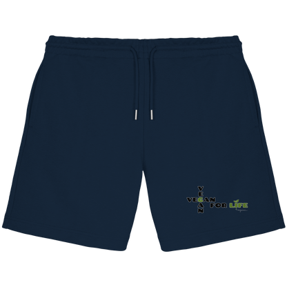 vegwear "vegan for life" - unisex Jogger Shorts, bio vegan fair