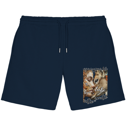 actio reactio - Kollektion dtf - Organic Jogger Shorts, Vegan ist Mitgefühl