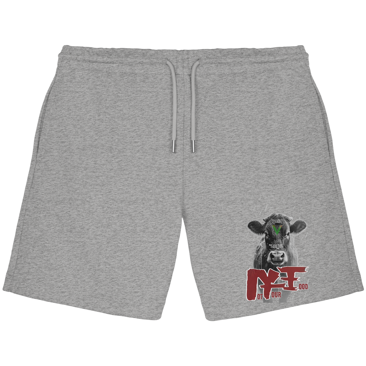 Bio-Baumwolle Jogger Shorts: 'not your food" Shorts' | vegwear