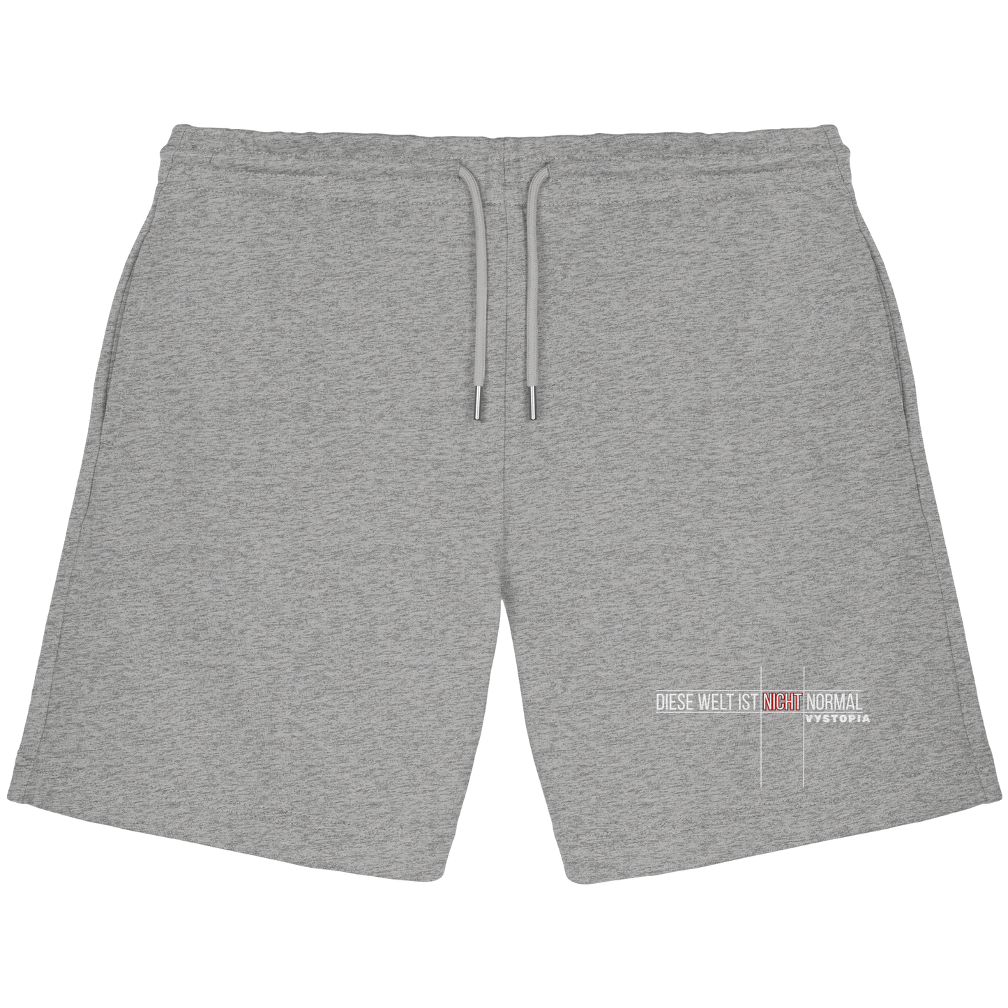 vegwear "Diese Welt ist nicht normal" - unisex Bio Jogger Shorts